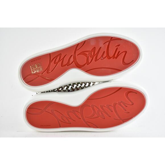 Christian Louboutin Super Pik Boat Flat Patent Loubi Low Top Slip On Sneaker 36 - Picture 12 of 12